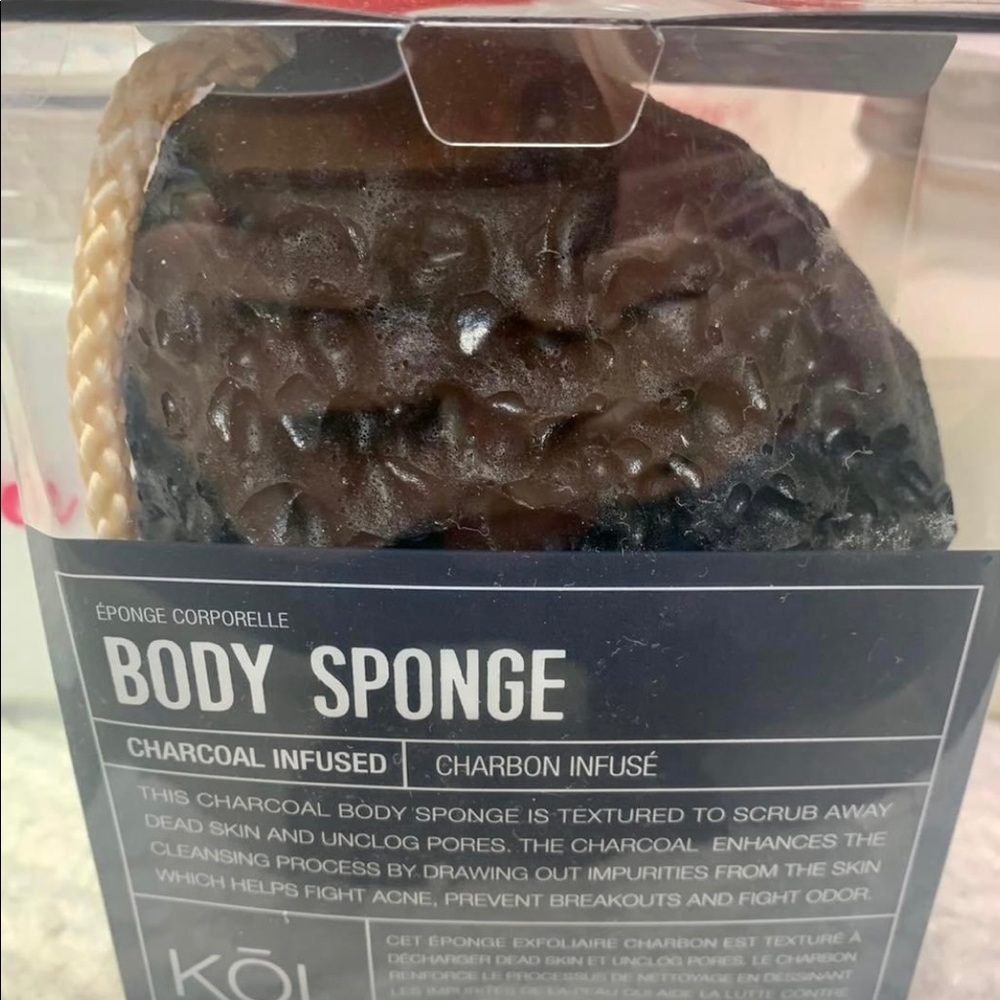 Charcoal infused sponges
